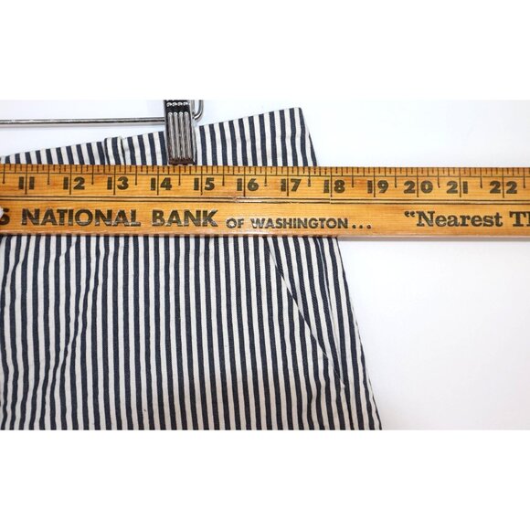 Sandro Womens Navy & White Striped Cotton Shorts Size S Coastal Granddaughter - Picture 7 of 9